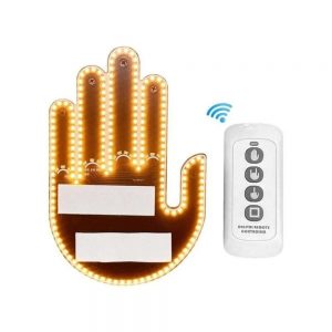 Remote Controlled LED Hand Light with Funny Finger Gesture